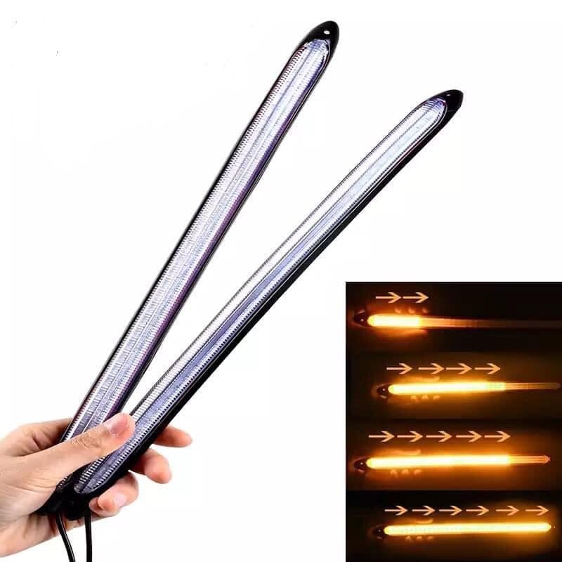 Супер Мощни LED DRL Дневни Светлини С Плавен Мигач