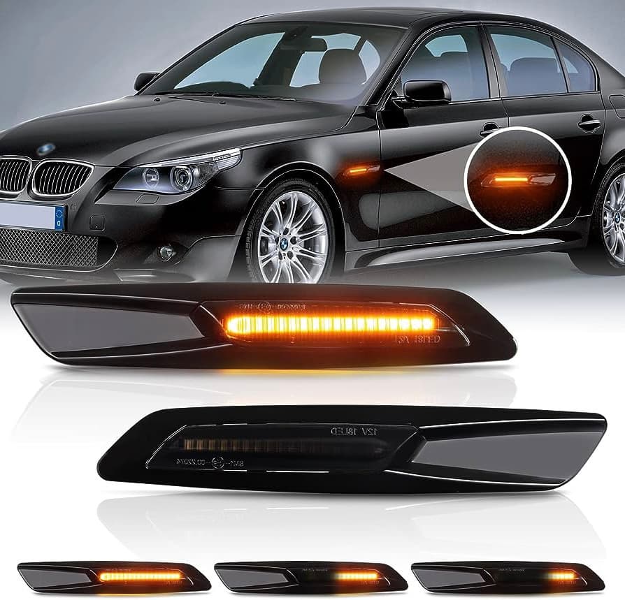 Динамични Бягащи Мигачи За:BMW E46;E60;E61;E81;E82;E87;E88;E90;E91;E92;E93;F10;F11