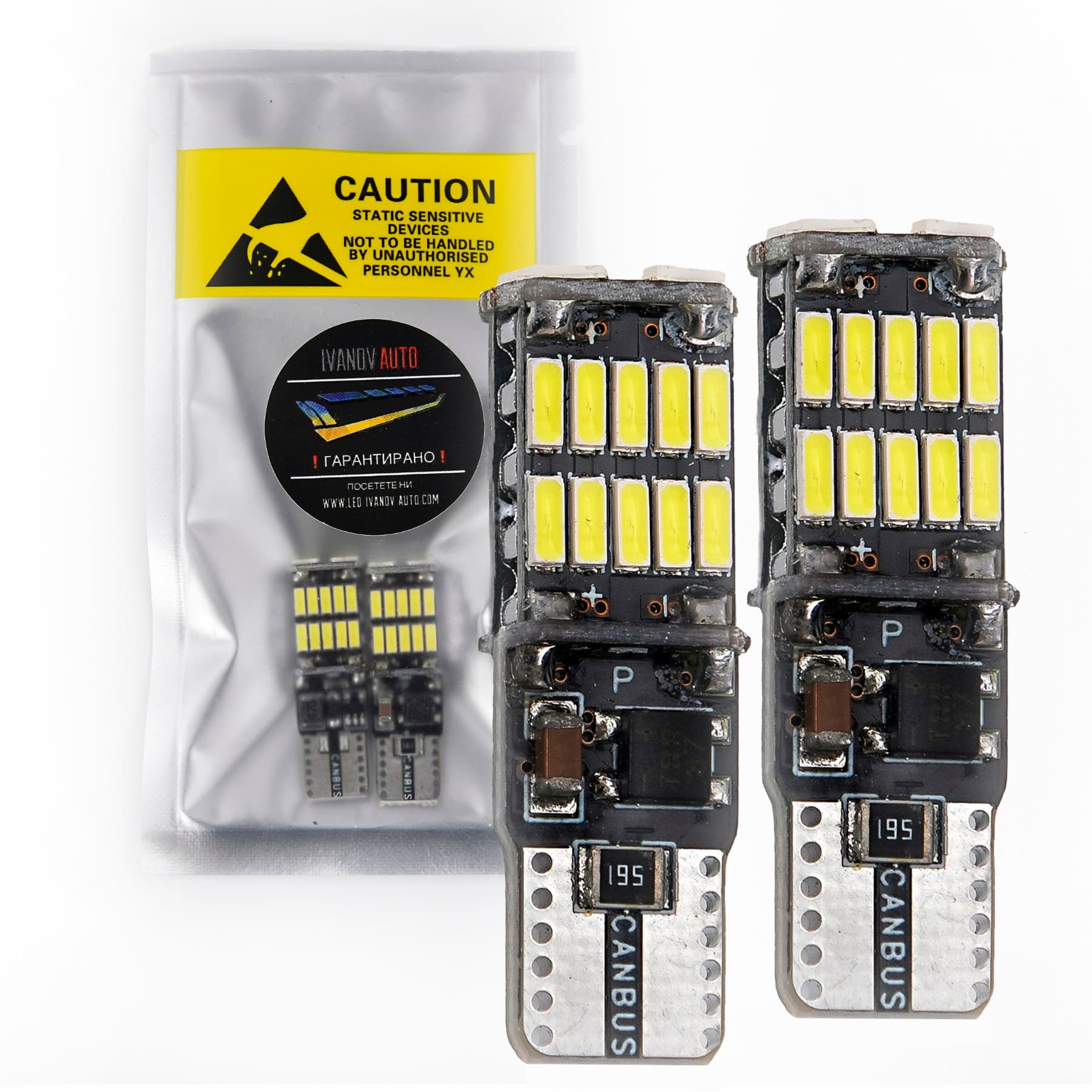 LED Крушки T10 W5W Canbus