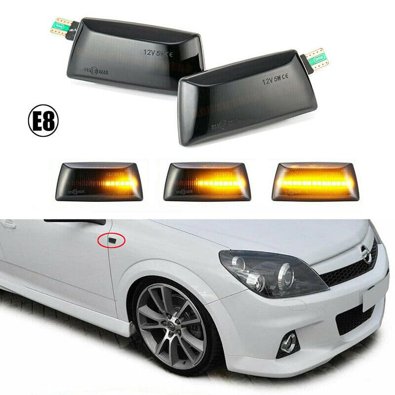 Динамични Бягащи Мигачи За:Opel Astra;Corsa;Insignia;Meriva;Zafira;Chevrolet Cruze