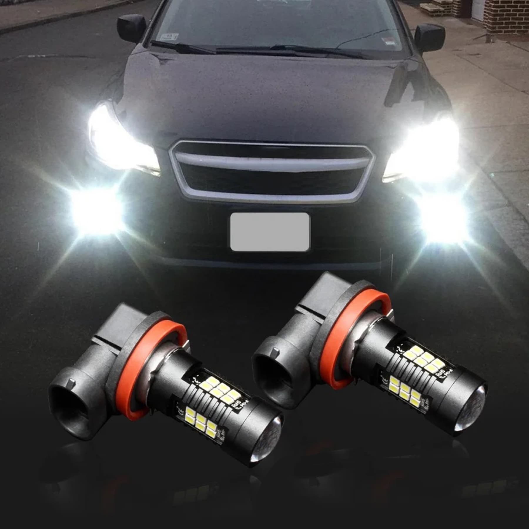 LED Крушки Н11 За Фарове За Мъгла 6000K