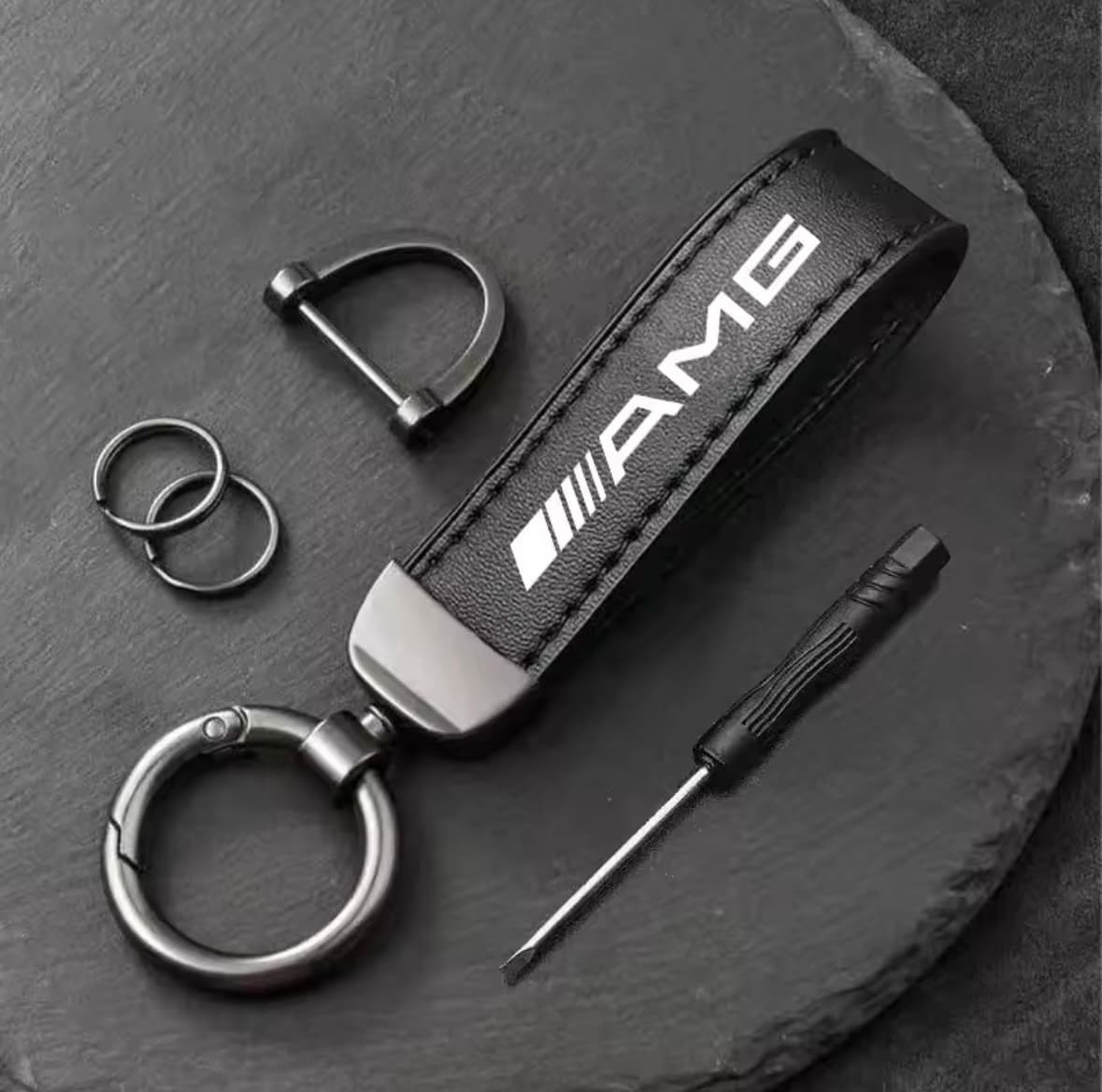 Кожен Ключодържател AMG