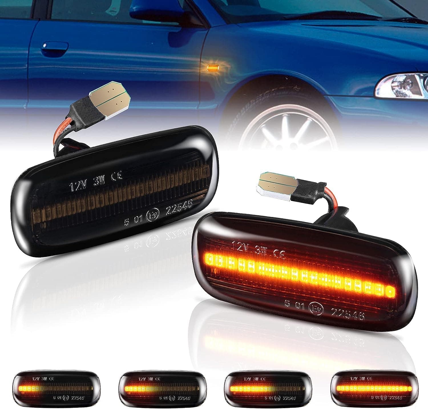 Динамични Бягащи Мигачи За: Audi A3/S3 8L;A8 D2;TT 8N