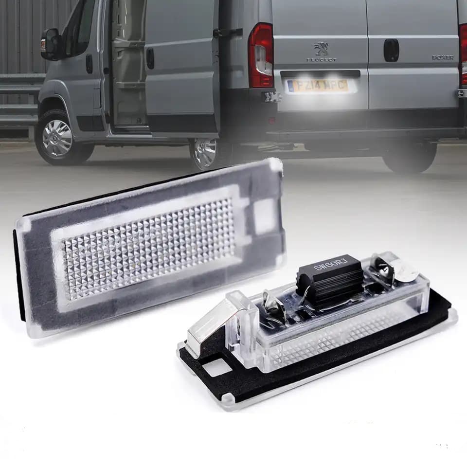 LED Плафони За Регистрационен Номер За:Citroen Jumper;Fiat Ducato;Lancia Ypsilon;Lancia Musa;Peugeot Boxer