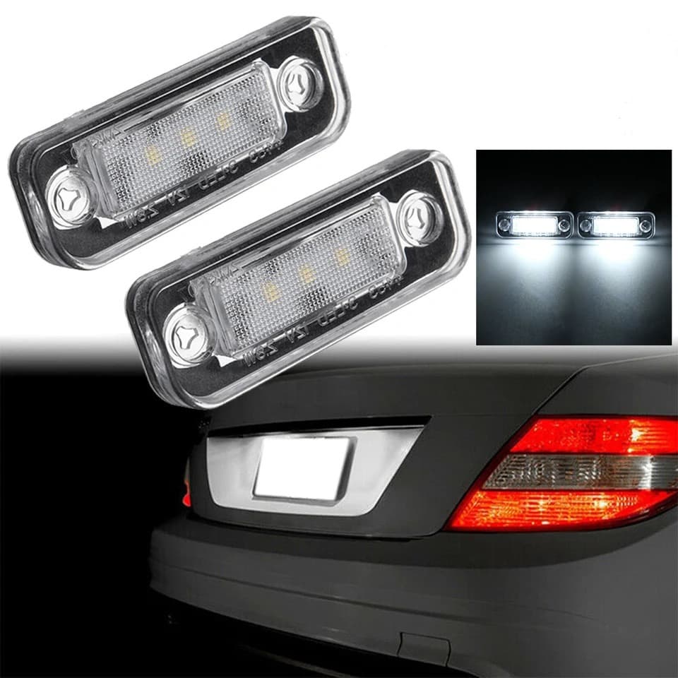 LED Плафони За Регистрационен Номер За:Mercedes C;CLS;E;SLK;S203