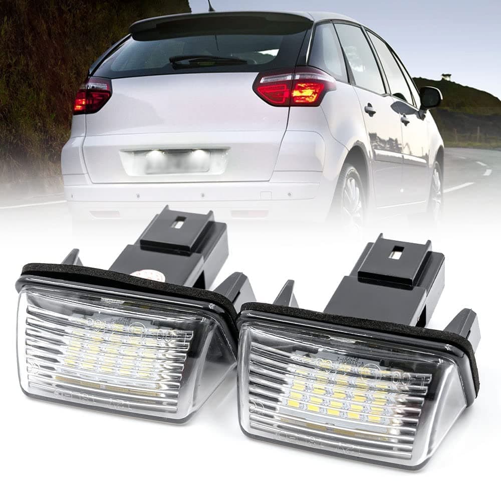LED Плафони За Регистрационен Номер За:Citroen C3;C4;C5;Berlingo;Saxo;Xsara;Peugeot 206;306;307;308;406;407;5008;Partner