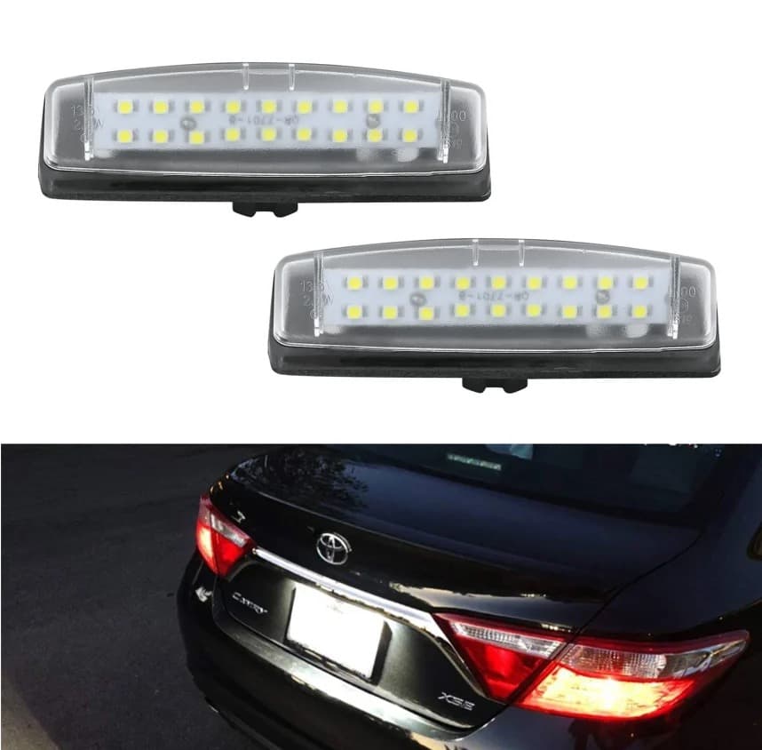 LED Плафони За Регистрационен Номер За:Toyota Avensis;Aurion;Carmy;Echo;Prius;Verso;Lexus Is200;Is300;Ls430;Gs300;Gs400;Gs430;Es300;Es330;Rx300;RX330;RX350;Mitsubishi Grandis
