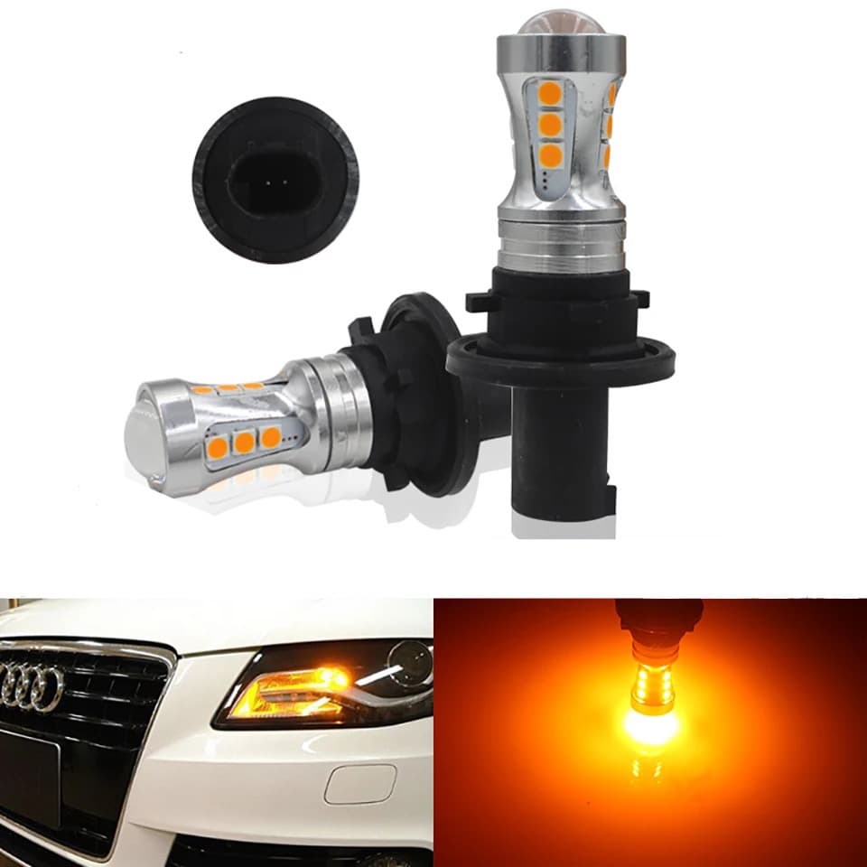 Предни LED Мигачи PH24WY За:Audi A4-B8;R8;Q5;Cadillac CTS;GMC Acadia;Lincoln MKZ;Porsche 911;Saab