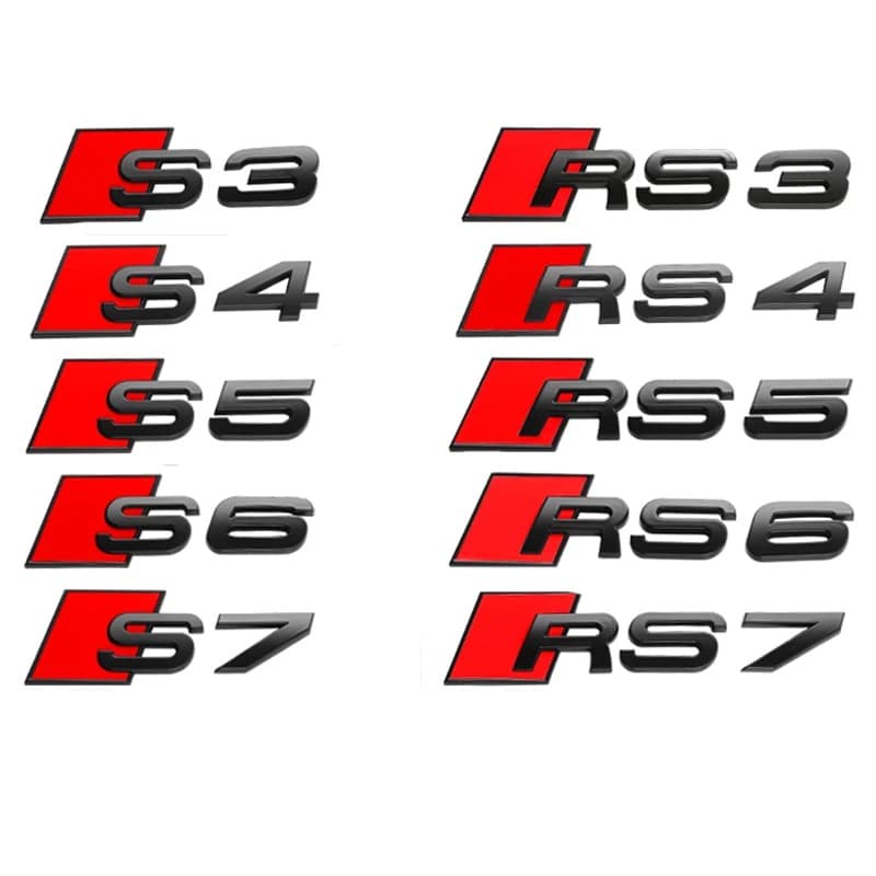Стикер Audi S3;S4;S5;S6;S7;RS3;RS4;RS5;RS6;RS7
