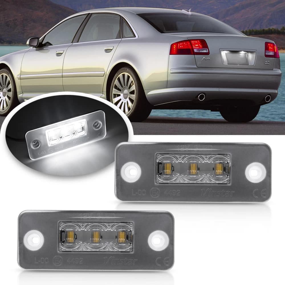 LED Плафони За Регистрационен Номер За:Audi A8/S8 D3-4E